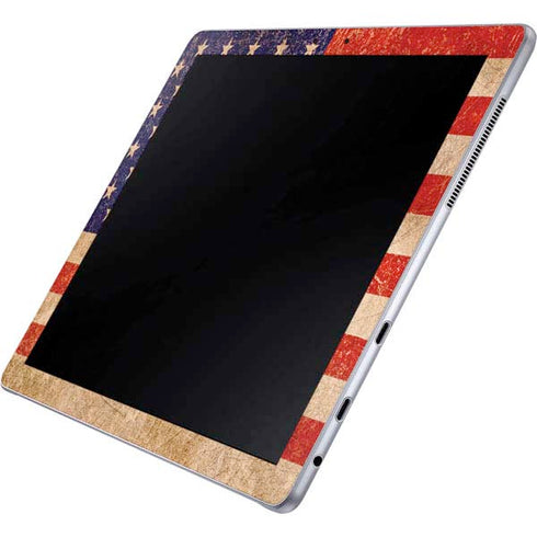 Distressed American Flag Galaxy Book 12in Skin